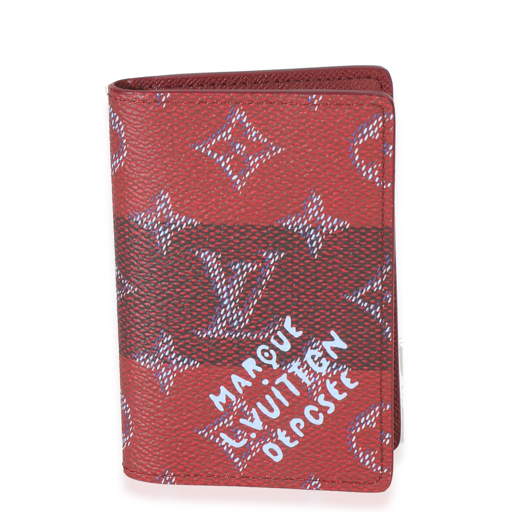 Louis Vuitton Red Monogram Canvas Heritage Pocket Organizer